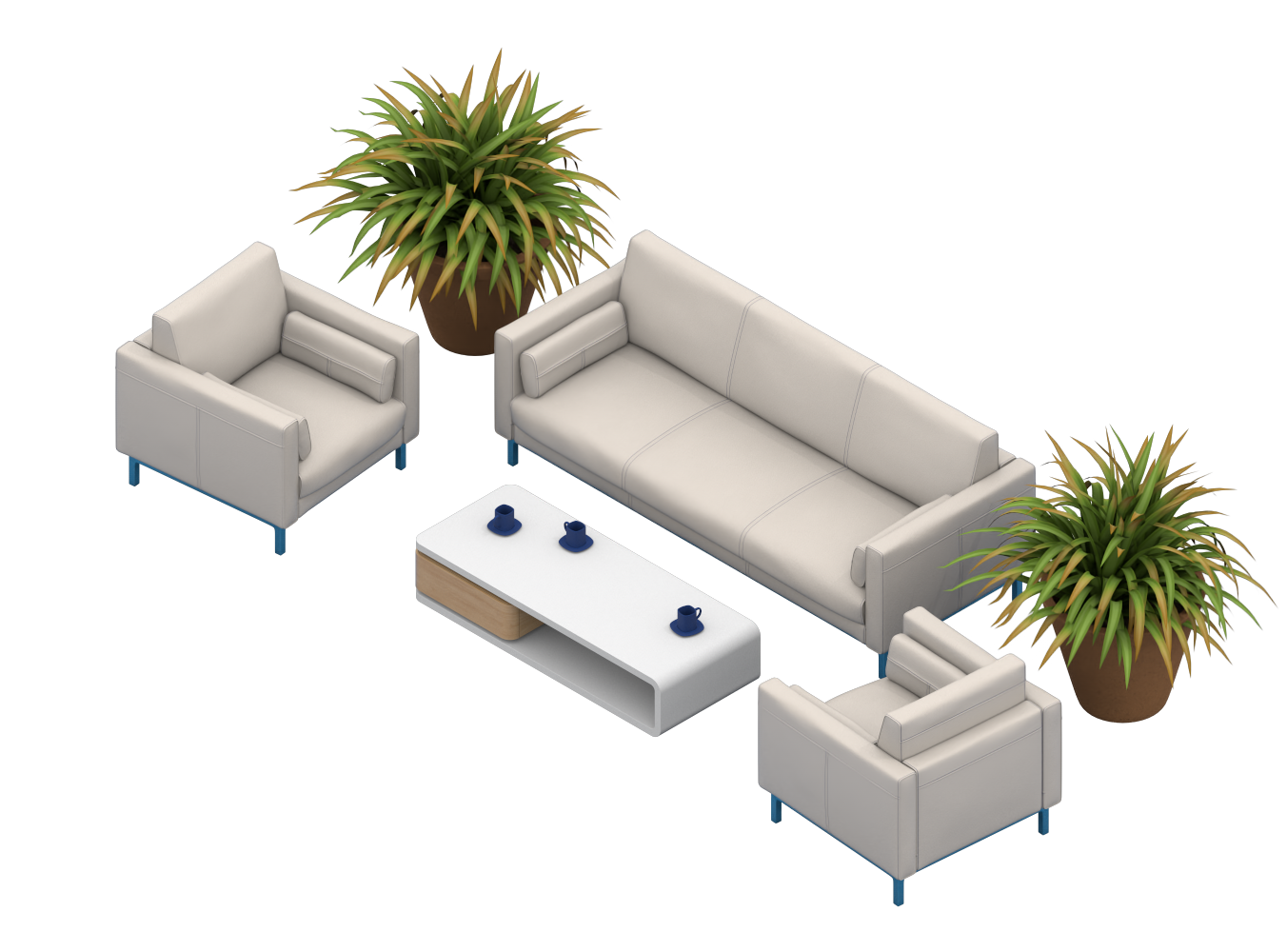 Isometric Couch Illustration